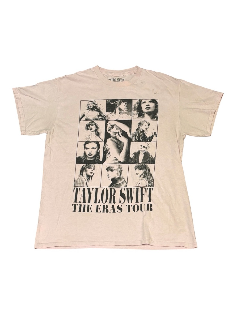 Taylor Swift Women's Light Pink Graphic Eras Tour Tee Size M great condition